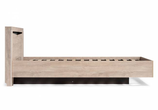 Кровать Магантия 160х200 с ПМ парящая дуб баррик