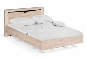 Кровать Магантия 140х200 сПМ парящая дуб баррик