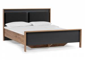 Кровать Тхан 180х200 дуб крафт золотой / антрацит