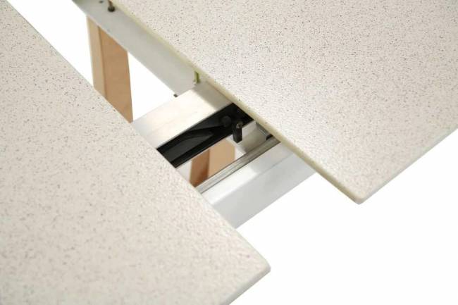 Стол обеденный "DT1050-1", раскладной, белый/золото