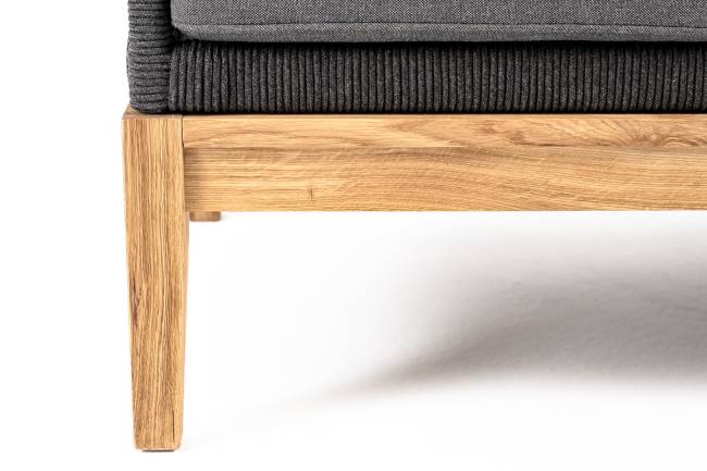 "Канны" диван 3-местный плетеный из роупа, основание дуб, роуп темно-серый круглый, ткань темно-серая 027 "Канны" диван 3-местный плетеный из роупа, основание дуб, роуп темно-серый круглый, ткань темно-серая 027