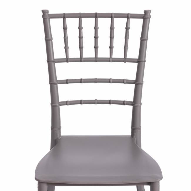 Стул CHAVARI (mod. 101) пластик, 40 х 49 х 88 см, Grey (Cерый) 09 (Комплект из 2 шт.) серый пластик