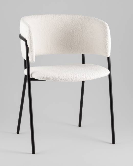 Кресло Нэлли New, букле белый