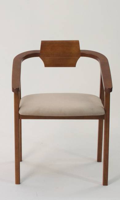 Стул-кресло Челси ПМ орех бежевый