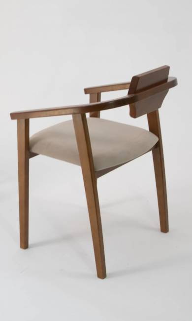 Стул-кресло Челси ПМ орех бежевый