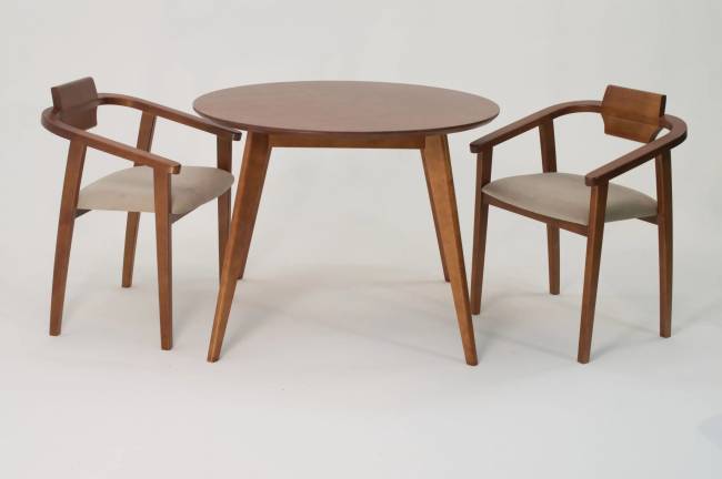 Стул-кресло Челси ПМ орех бежевый