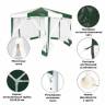 Тент садовый Green Glade 1001 2х2х2х2,6м полиэтилен