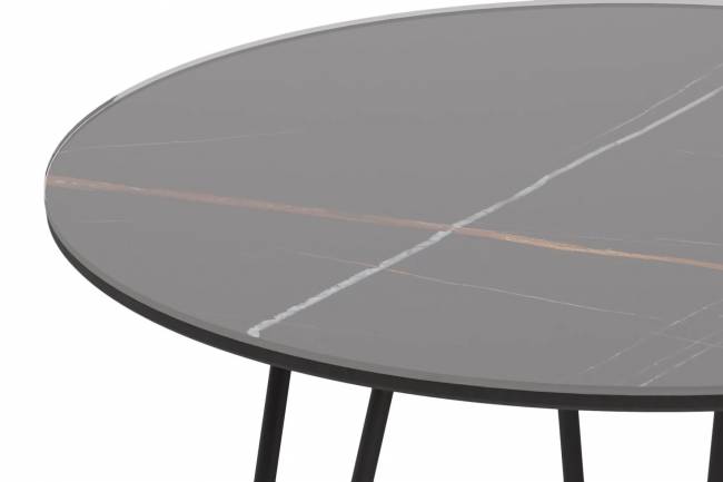 Стол журнальный "РИД Glass 430", сахара нуар/черный матовый Стол журнальный "РИД Glass 430", сахара нуар/черный матовый