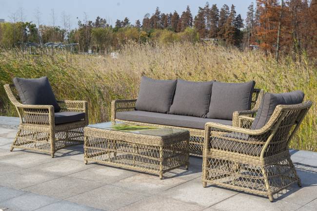 "Гранд Латте" стол журнальный из искусственного ротанга, цвет соломенный "Гранд Латте" стол журнальный из искусственного ротанга, цвет соломенный