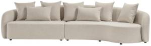 Диван модульный с подушками Cosy Modular конопляный 3600х1100х740 мм Диван модульный с подушками Cosy Modular конопляный 3600х1100х740 мм