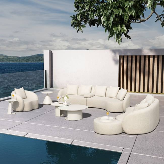 Диван модульный с подушками Cosy Modular конопляный 3600х1100х740 мм