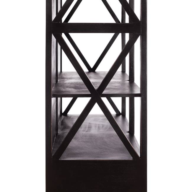 Библиотека Secret de Maison Блэк Лэйбл/Black Label (мод. DA-2379) массив манго/МДФ, 130х47х220см, черный черный дерево манго/мдф