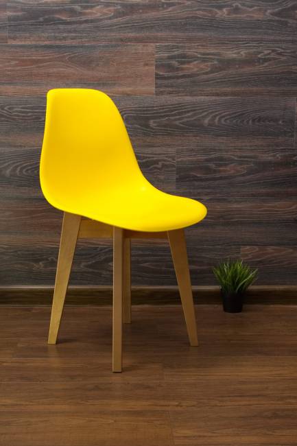 Стол Монте К 100 натур со стульями Сашш натур жёлтый Стол Монте К 100 натур со стульями Сашш натур жёлтый