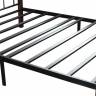 Кровать AT-915 дерево гевея/металл, 160*200 см (Queen bed), красный дуб/черный дуб темный