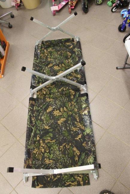 Кровать туристическая раскладушка Медведь 190 до 200 кг