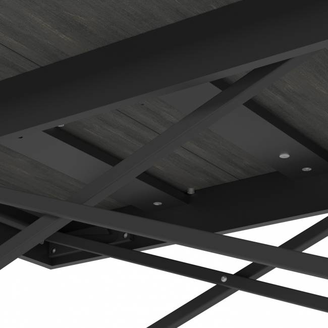 Стол универсальный трансформируемый АНДРЭ Loft ЛДСП интра/чёрный