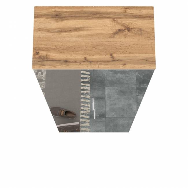 Шкаф для одежды Октава 13.338 цвет серый графит/дуб крафт золотой Шкаф для одежды Октава 13.338 цвет серый графит/дуб крафт золотой