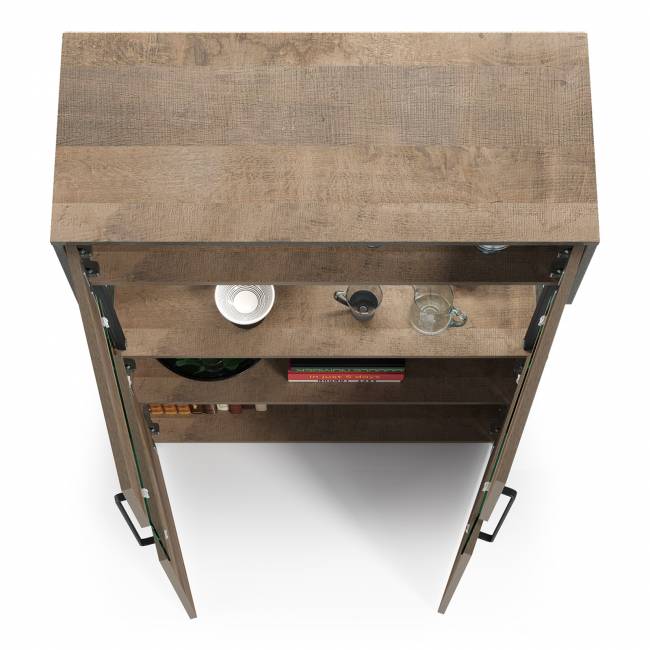 Комод с витриной Трувор 13.306 цвет дуб гранж песочный/интра Комод с витриной Трувор 13.306 цвет дуб гранж песочный/интра