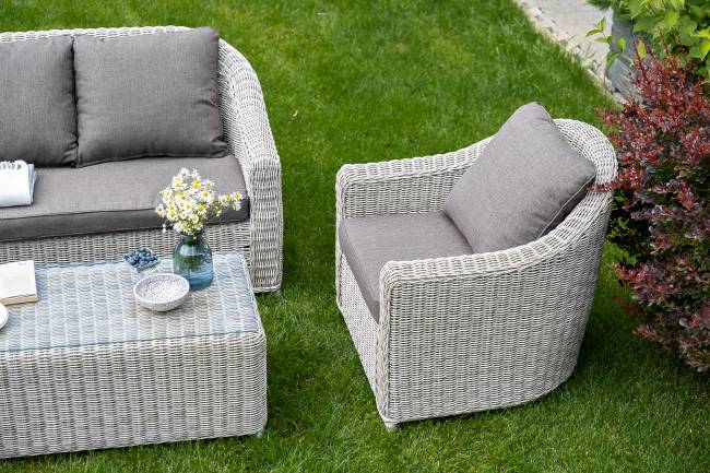 "Кон Панна" кресло из искусственного ротанга, цвет бежевый "Кон Панна" кресло из искусственного ротанга, цвет бежевый