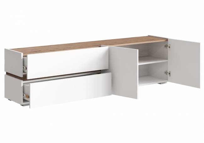 Атлон белый / дуб вотан