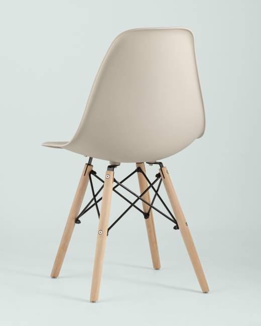 Стул Eames Style DSW бежевый x4 (разборный каркас) Стул Eames Style DSW бежевый x4 (разборный каркас)