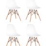 Стул Eames Style DSW белый x4 (разборный каркас)