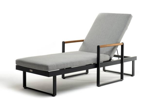 Шезлонг из алюминия МАЯ  темный графит