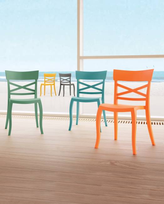 Стул пластиковый XSera-S зеленый 490х550х840 мм