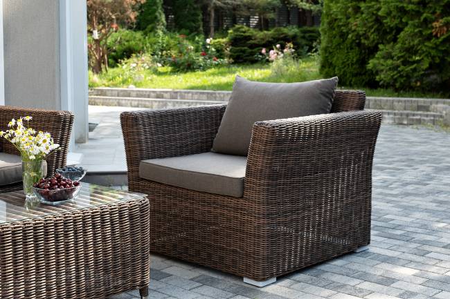 "Капучино Сингл" лаунж-зона из искусственного ротанга, цвет коричневый "Капучино Сингл" лаунж-зона из искусственного ротанга, цвет коричневый