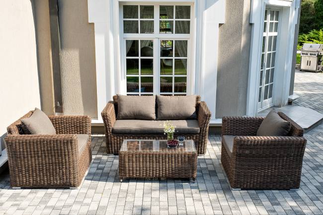 "Капучино Сингл" лаунж-зона из искусственного ротанга, цвет коричневый "Капучино Сингл" лаунж-зона из искусственного ротанга, цвет коричневый