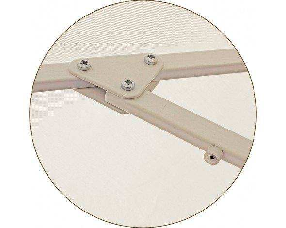 Зонт Митек 2,5х2,5 м с воланом, стальной с подставкой, стойка 40 мм Зонт Митек 2,5х2,5 м с воланом, стальной с подставкой, стойка 40 мм