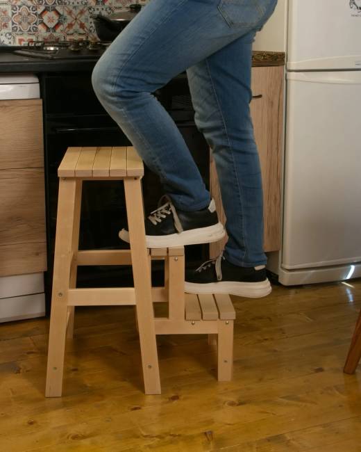 Табурет-стремянка Марк, Натуральное дерево Табурет-стремянка Марк, Натуральное дерево