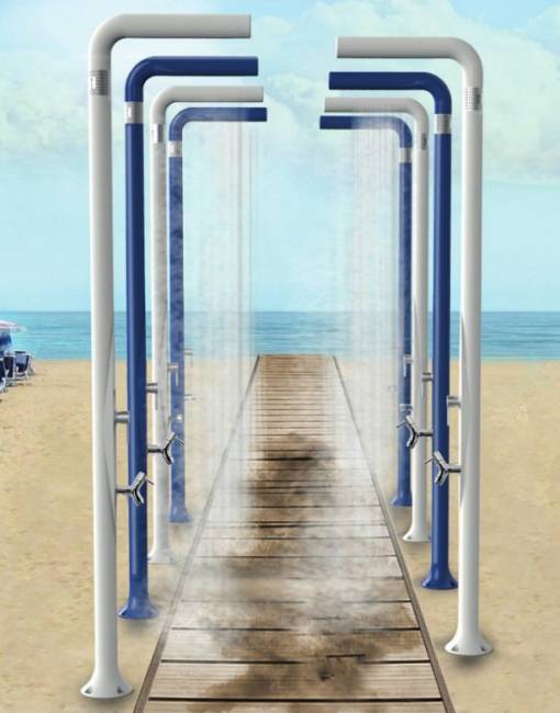 Душ уличный Funny Yang T 225 антрацит 170х170х2100 мм