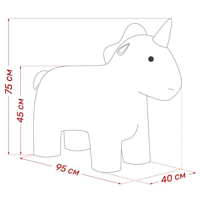 Пуф Leset Unicorn Omega 30, компаньон Enigma 24