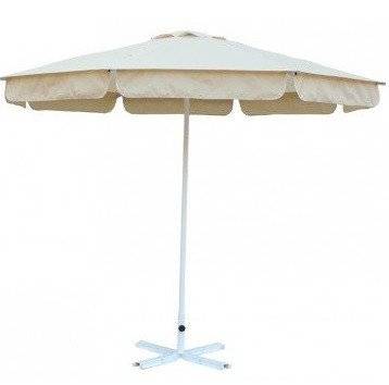 Зонт Митек D2,5 м круглый с воланом, стальной с подставкой Зонт Митек D2,5 м круглый с воланом, стальной с подставкой