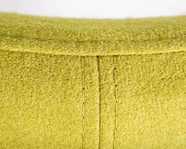 Кресло дизайнерское DOBRIN EGG, светло-зеленая ткань AF3