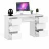 Компьютерный стол с двумя тумбами Мори МС-2 цвет белый Компьютерный стол с двумя тумбами Мори МС-2 цвет белый