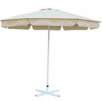 Зонт Митек D2,5 м круглый с воланом, алюминий, с подставкой Зонт Митек D2,5 м круглый с воланом, алюминий, с подставкой