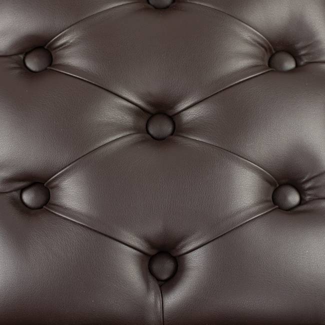 Банкетка Грейс орех, к/з Ева 1, каретная стяжка Л