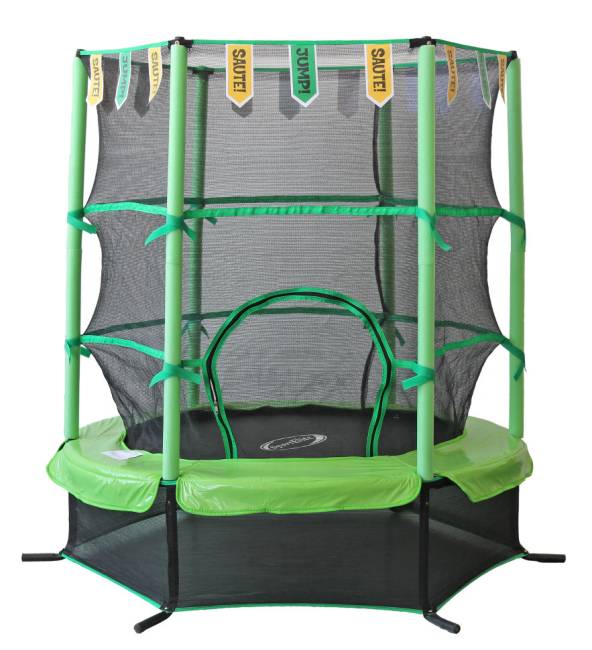 Батут  4,5FT 1,37м SportElite с защитной сеткой внутрь, салатовый, GB30101-4.5FT