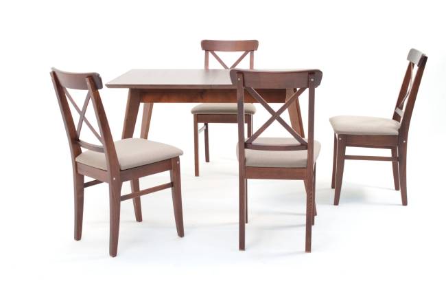 Стул Ингольф ПМ орех/бежевый Стул Ингольф ПМ орех/бежевый