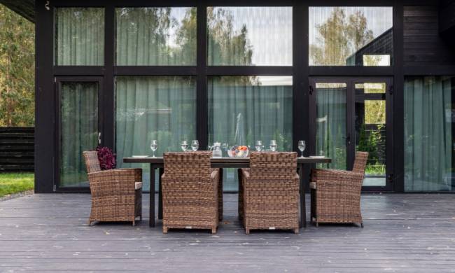 LUDWIG + FIONA обеденный комплект коричневого цвета LUDWIG + FIONA обеденный комплект коричневого цвета