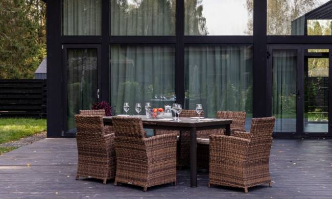 LUDWIG + FIONA обеденный комплект коричневого цвета LUDWIG + FIONA обеденный комплект коричневого цвета