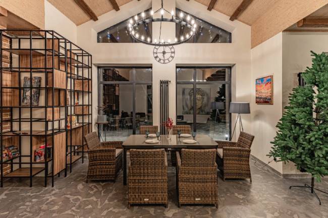 LUDWIG + FIONA обеденный комплект коричневого цвета LUDWIG + FIONA обеденный комплект коричневого цвета