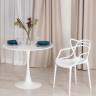 Стул Cat Chair (mod. 028) пластик, 53 x 59 x 82,5 см, белый (White C0057) (Комплект из 2 шт.) белый