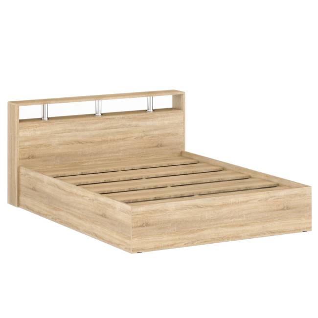 Кровать Камелия 1600 цвет дуб сонома Кровать Камелия 1600 цвет дуб сонома