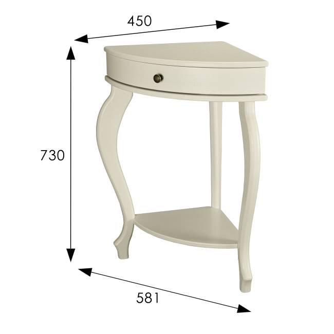 Консоль угловая Элегант дуб шампань Л Консоль угловая Элегант дуб шампань Л