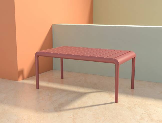 Столик пластиковый журнальный Paris Lounge Table марсала 900х500х400 мм Столик пластиковый журнальный Paris Lounge Table марсала 900х500х400 мм