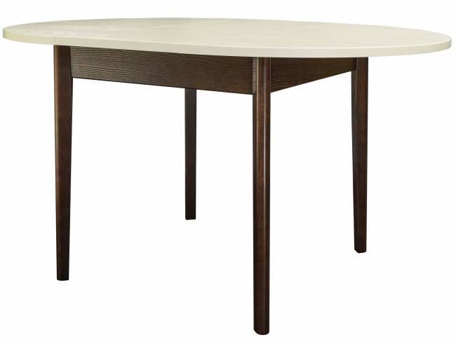 Стол обеденный Мариус М 81 раздвижной слоновая кость/орех 100/139*100