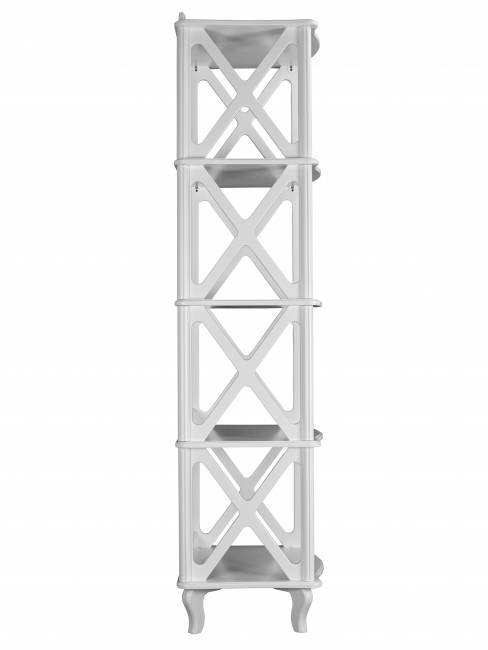 Этажерка-стеллаж Джульетта 4 уровня, молочный дуб Л Этажерка-стеллаж Джульетта 4 уровня, молочный дуб Л